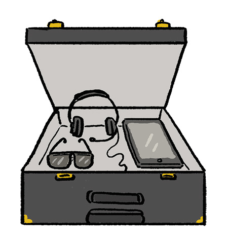 フライトバッグの中身