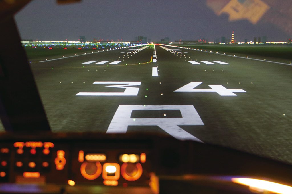 ANAコックピットからの眺め