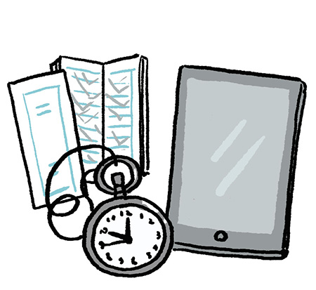 電車の運転士のカバンの中身