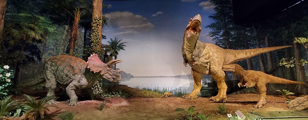 動く恐竜ジオラマ/ミュージアムパーク茨城県自然博物館（坂東市）