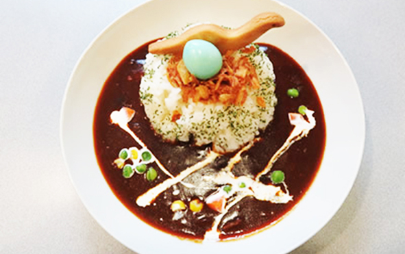 甘口の恐竜カレーライス680円/神奈川県立生命の星・地球博物館(小田原市)