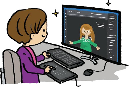 お仕事図鑑:ゲームクリエイター イラスト3