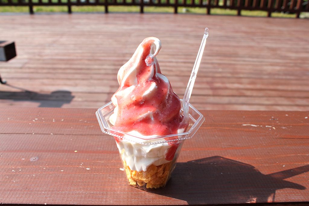 「松野牧場」のサンデー（ファーストフードぽち）/道の駅 うきは（福岡県/うきは市））