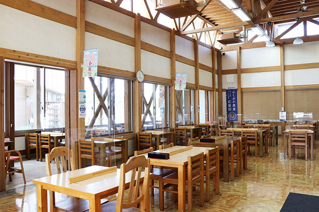 「おふくろ食堂 はまゆう」店内/道の駅 むなかた（福岡県/宗像市）