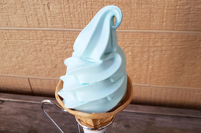 「孝行や」の「玄海の塩」のソフトクリーム/道の駅 むなかた（福岡県/宗像市）