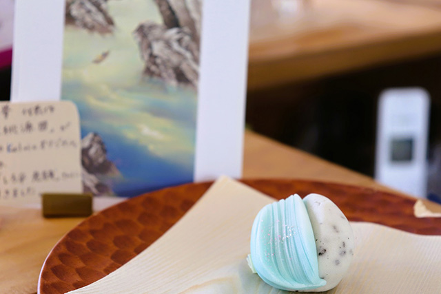 企画展をイメージした上生菓子/滋賀県立美術館（大津市）