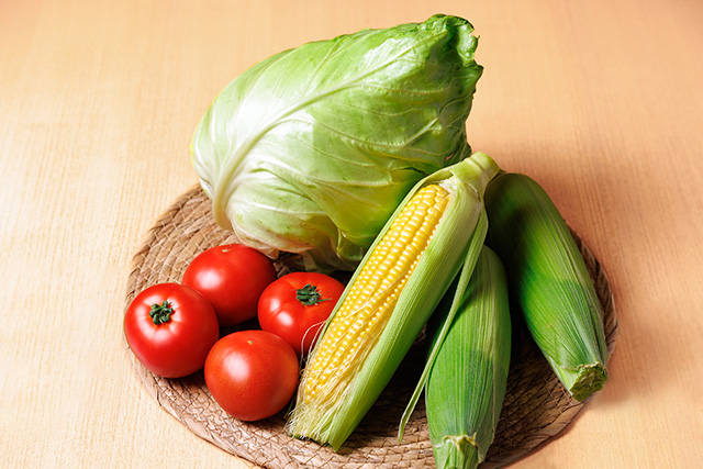 「守⾕SAやさい村」の野菜/守谷SA(Pasar守谷)(茨城県/守谷市)
