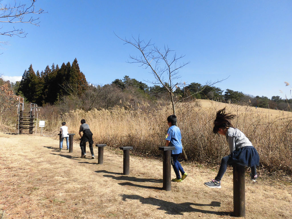 馬飛び／秋田県立小泉潟公園