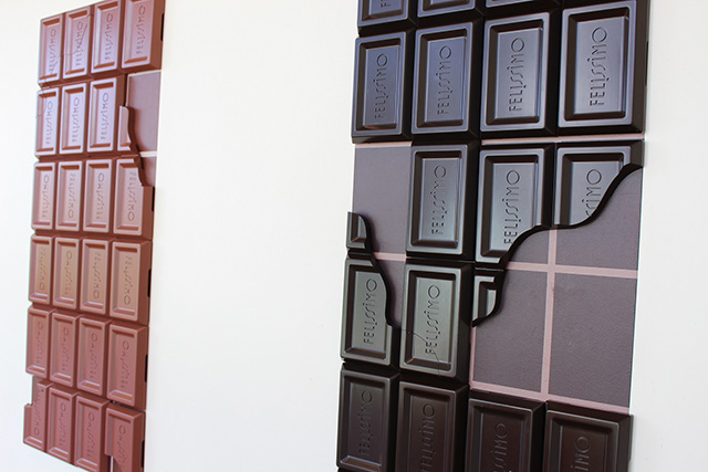 「巨大チョコ」のフォトスポット/フェリシモ チョコレート ミュージアム（兵庫県/神戸市）