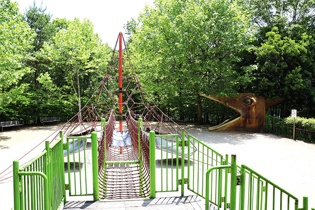 恐竜の国のアスレチック/平成榛原こどものもり公園（奈良県/宇陀市）