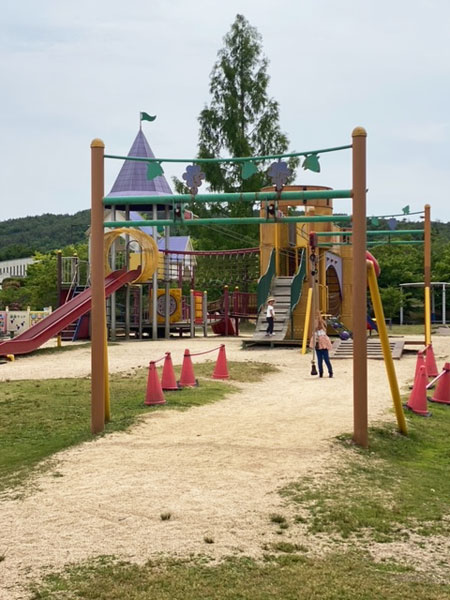 2本あるターザンロープ／みよし運動公園 あそびの王国（三次市）