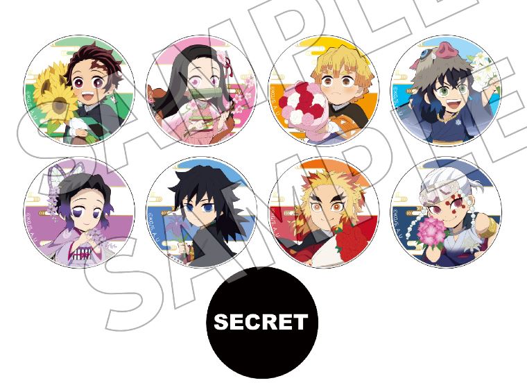 ネオン缶バッジ 56mm/ニジゲンノモリ✕『鬼滅の刃』コラボイベント（兵庫県/淡路市）