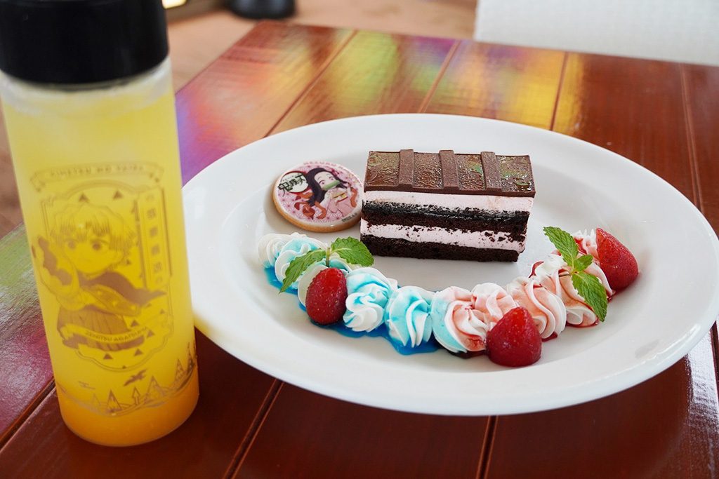 竈門禰豆子（かまどねずこ）の背負い箱チョコケーキ/ニジゲンノモリ✕『鬼滅の刃』コラボイベント（兵庫県/淡路市）