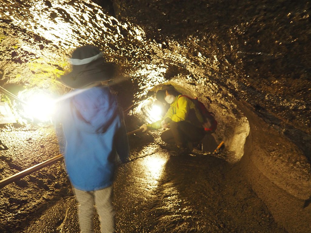 天井の高さがわずか91cmの溶岩トンネル/鳴沢氷穴（山梨県/鳴沢村）