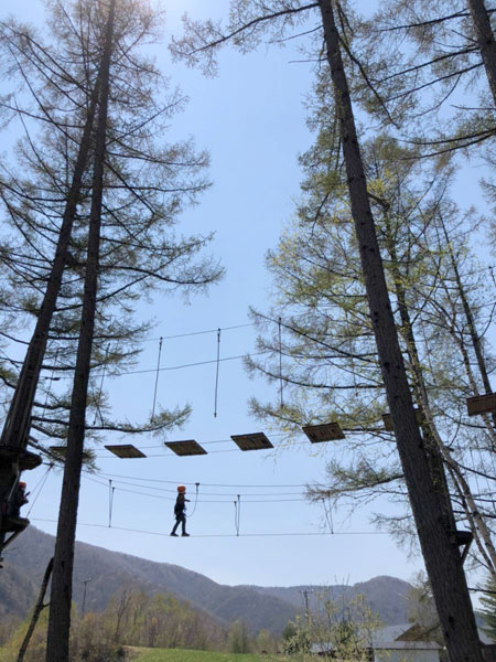 ハラハラドキドキの1本橋/乗鞍BASE いがやレクリエーションランド(松本市)