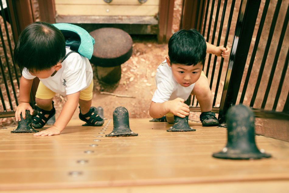 2つの山を登り下りするクライマールート/佐久平ハイウェイオアシス パラダ(佐久市)