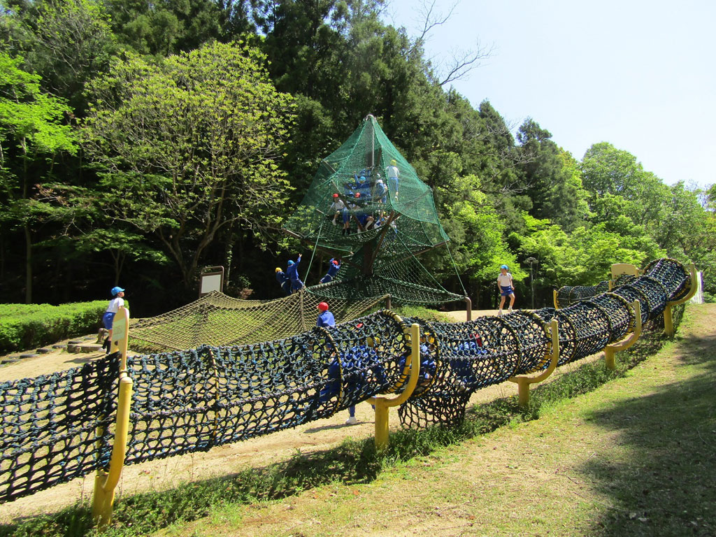 ネット遊具/香川県満濃池森林公園(まんのう町)