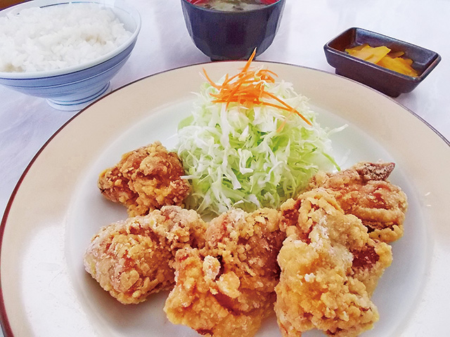 鶏ザンギ定食/道央自動車道　砂川SA（北海道）