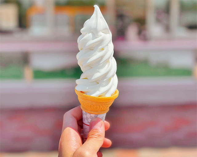 岩瀬牧場のソフトクリーム/道央自動車道　砂川SA（北海道）