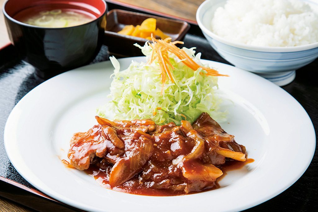 砂川ポークチャップ定食/道央自動車道　砂川SA（北海道）