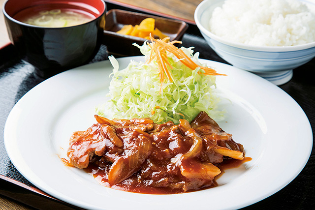 砂川ポークチャップ定食/道央自動車道　砂川SA（北海道）