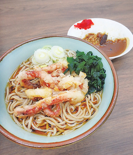 いかげそそばミニカレー/道央自動車道　岩見沢SA（北海道）