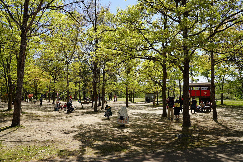 フィンランドから寄贈された遊具が集まるキートス広場/七北田公園(仙台市泉区)