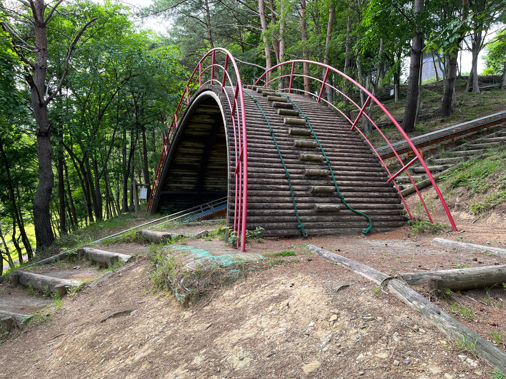 ロープを使って「たいこばし」を渡ろう/女川町総合運動場(女川町)