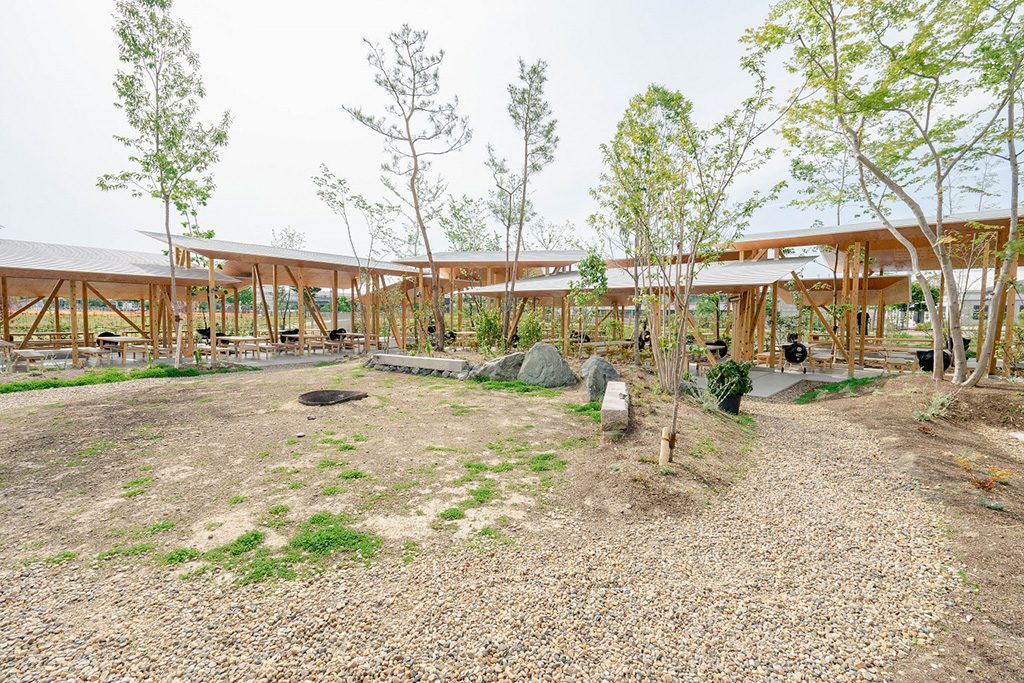 中心にある広場/堺原池BBQ matoi（大阪府/堺市）