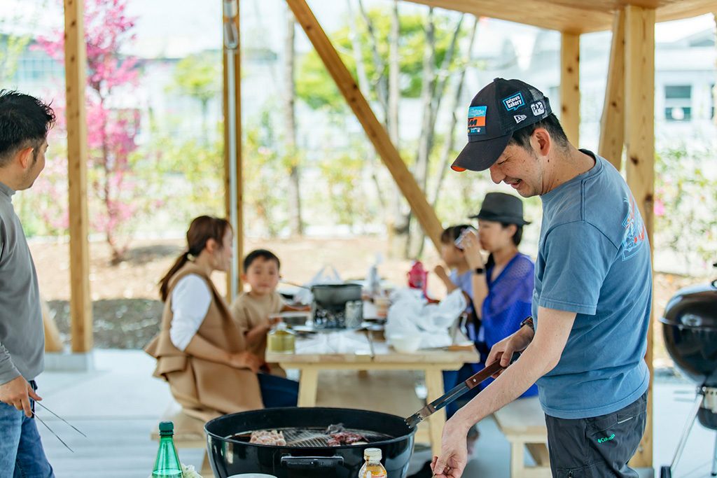 BBQの様子/堺原池BBQ matoi（大阪府/堺市）