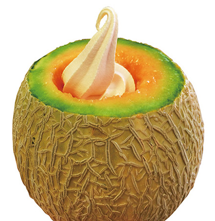 道の駅 夕張メロードの「リアルメロンソフトクリーム」（北海道）