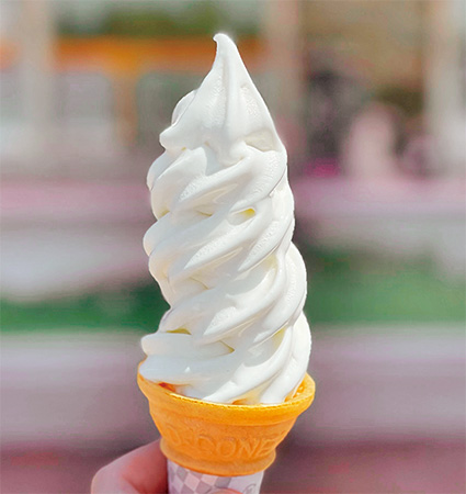 砂川サービスエリアの「岩瀬牧場のソフトクリーム」（北海道）