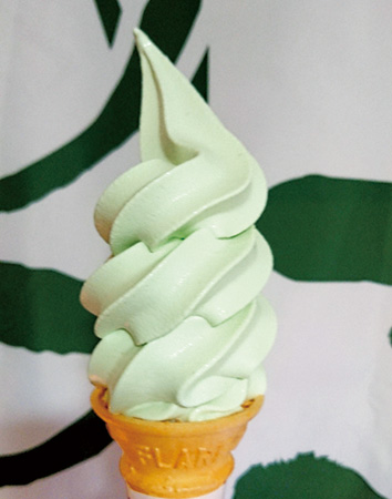 道の駅 サラブレッドロード新冠の「ピーマンソフトクリーム」（北海道）