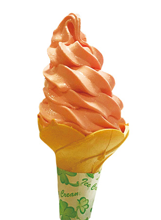 道の駅 とうまの「すいか味ソフトクリーム」（北海道）