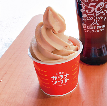 道の駅 なないろ・ななえの「ガラナソフト」（北海道）