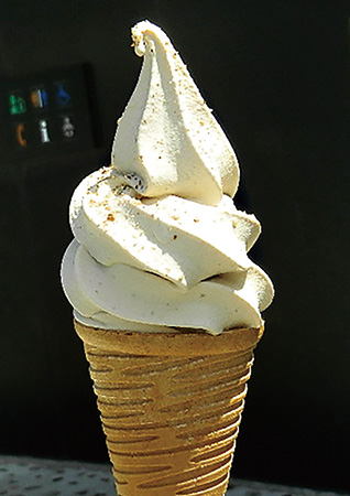 道の駅 縄文ロマン 南かやべの「縄文クルミソフト」（北海道）