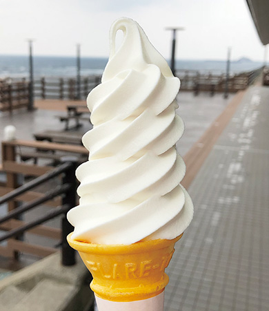 道の駅 北前船 松前の「無添加ソフトクリーム」（北海道）