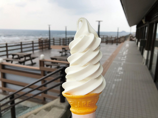 無添加ソフトクリーム/道の駅北前船　松前（北海道/松前町）