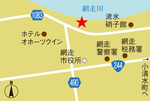 MAP/道の駅 流氷街道網走(北海道/網走市)