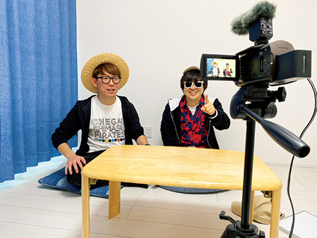 YouTuberのお仕事の様子