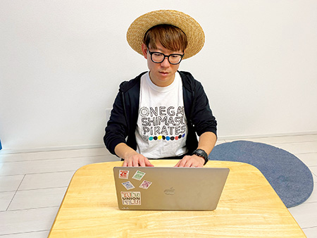 YouTuberのお仕事の様子