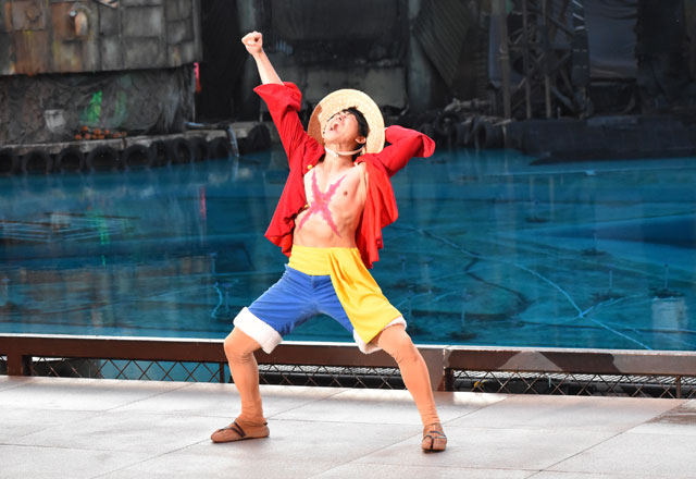 「ワンピース・プレミアム・サマー 2022」の主役、ルフィ／ユニバーサル・スタジオ・ジャパン（大阪市）