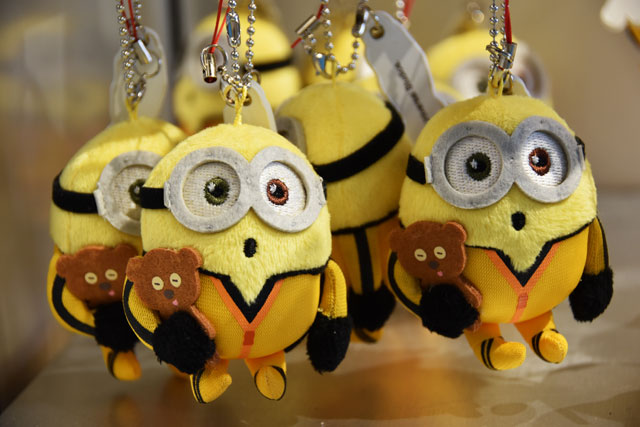 カンフー姿のミニオンぬいぐるみキーチェーン／ユニバーサル・スタジオ・ジャパン（大阪市）