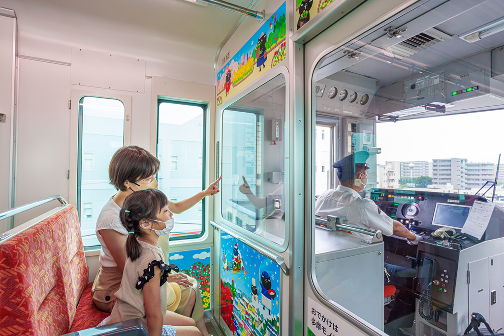 多摩モノレール展望席