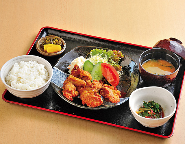 からあげ定食/道の駅 なかつ（大分県／中津市）