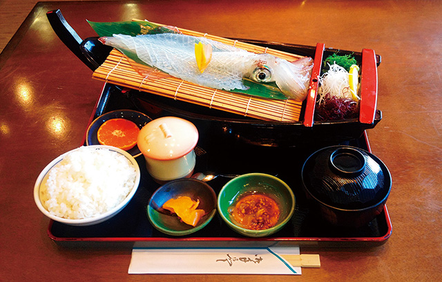 いかの活き造り定食/道の駅 桃山天下市（佐賀県／唐津市）