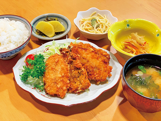 あじフライ定食/道の駅 やよい（大分県／佐伯市）