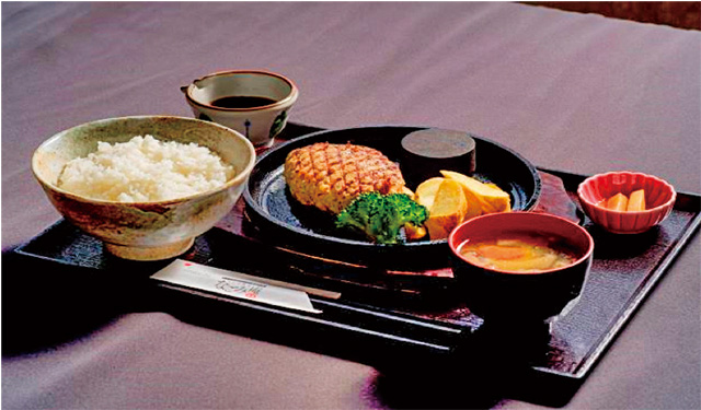 火の本豚 ハンバーグ定食/道の駅 きくすい（熊本県／和水町）