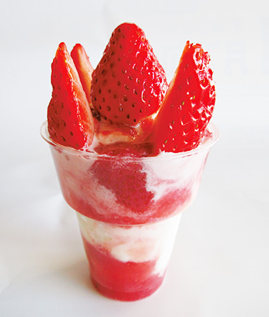 いちごスペシャルソフトクリーム/道の駅 みえ（大分県／豊後大野市）