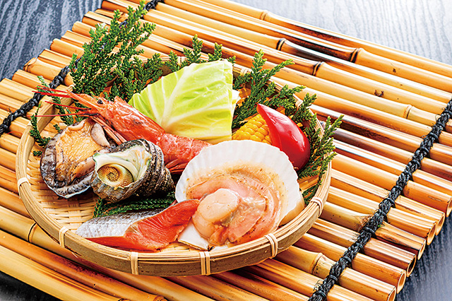 海鮮豪華蒸しセット/里の駅 かんなわ 蒸de喜屋（大分県／別府市）